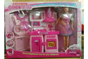 Detachable Cabinet Barbie Pink with Lights and Music