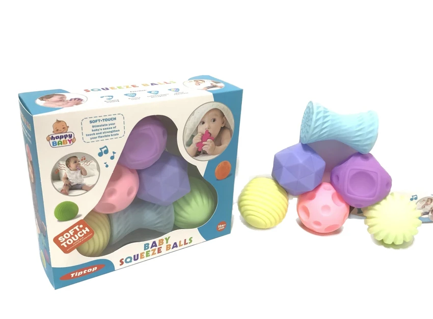 Enameled soft rubber balls. Mother and baby touch ball. Water polo. Pinch the ball. Hand grab the ball. Bathroom toys. Water spray toys. Macaron color