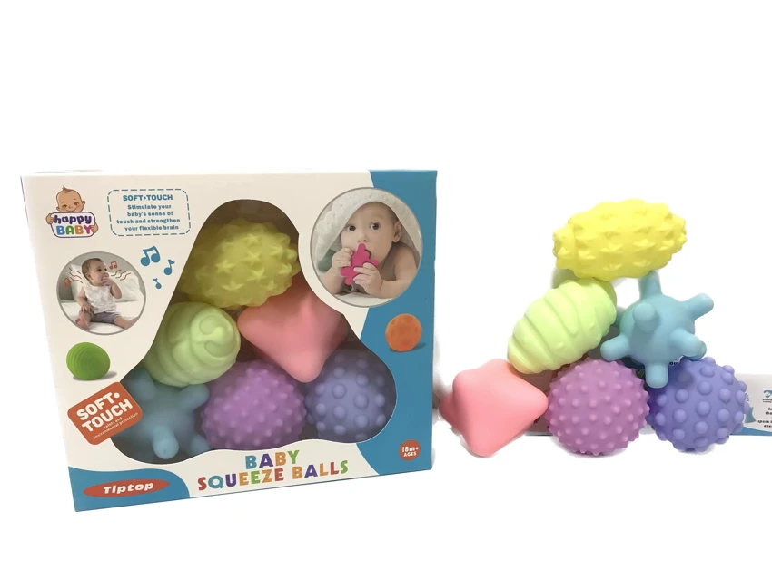 Enameled soft rubber balls. Mother and baby touch ball. Water polo. Pinch the ball. Hand grab the ball. Bathroom toys. Water spray toys. Macaron color