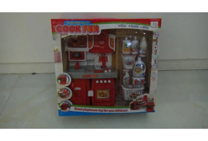 Modular Cabinet Sanitary Bright Red with Lights and Music