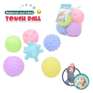 Rubber soft ball, mother and baby tactile ball, water play ball, squeeze ball, hand-grasp ball, bathroom toy, water spray toy, standard colors