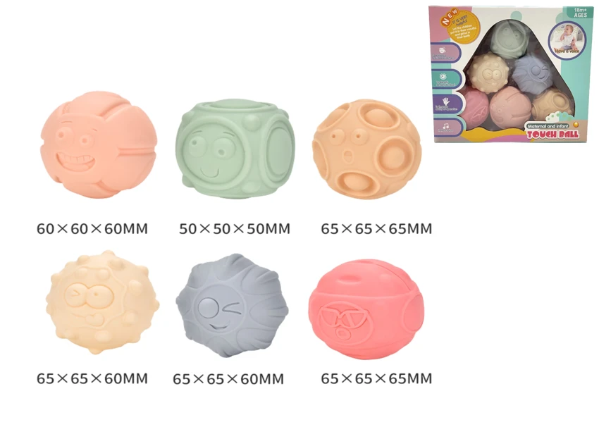 New enamel soft rubber expression mother and baby touch ball. Water polo. Pinch the ball. Hand grab the ball. Bathroom toys. Water spray toys