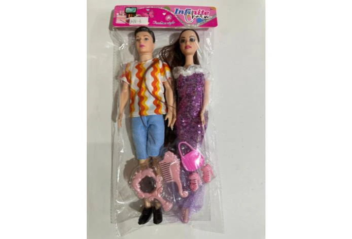 11 inch solid living hand thigh couple Barbie doll with shoes