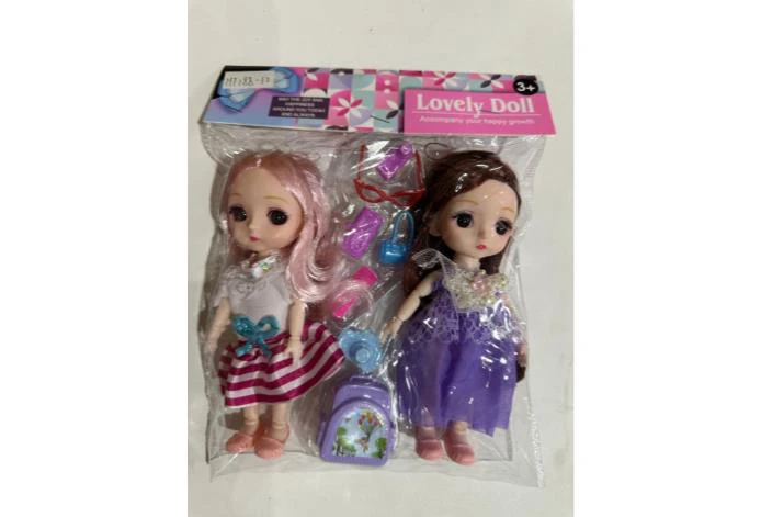 6 inch solid multi-joint eyeball boutique doll strap shoes