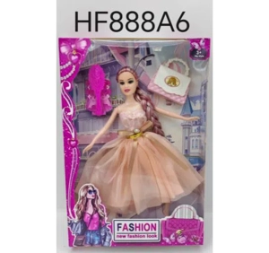 11.5 inches 9 joints (foot strap joints) Barbie doll