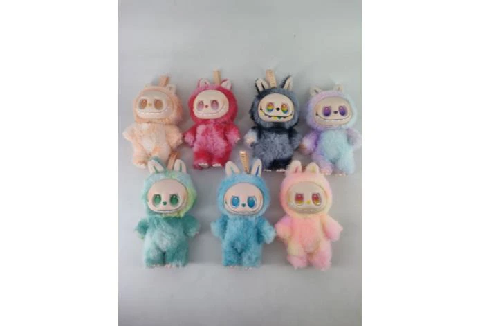 2025 Third Generation Labubu Colorful Labubu Plush Blind Bag 3.0 High-Energy Series Rubber Plush Pendant (Rubber Body, Eyeballs) (6PCS Single Small Box Price)