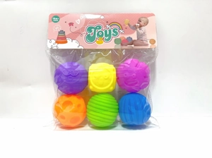 New soft rubber and elastomer expression sensory ball for mother and baby, water play ball, squeeze ball, hand grab ball, bath toy, water spray toy