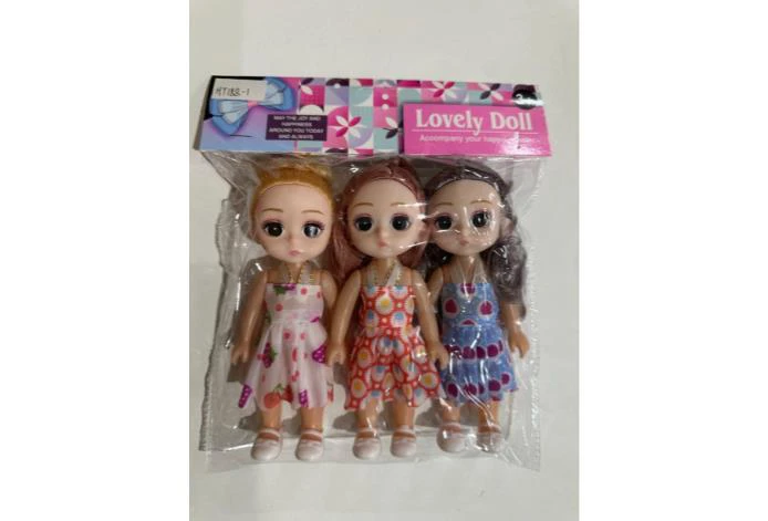 6-inch hollow body 5-joint printed eye boutique doll with shoes