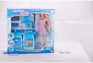 Modular Cabinet Barbie Blue with Lights and Music