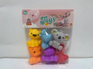 Cute animal set, 6 pieces
