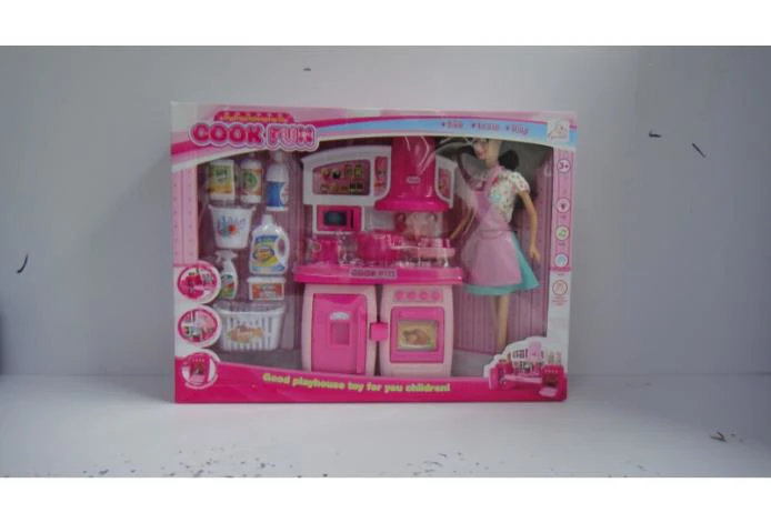 Detachable Cabinet Barbie Sanitary Pink with Lights and Music