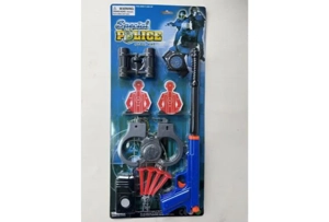 Gun Set: Manual Soft Shotgun Set, PVC Suction Cup, Soft Bullet, Bullet Shooting Gun Piece, Police Set