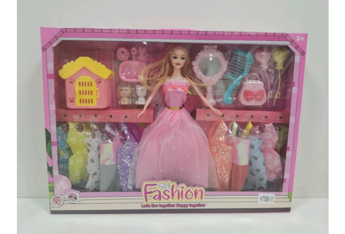 11-inch solid-body poseable Barbie doll