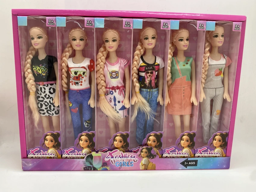 11.5-inch Barbie hollow movable scaffolding is a variety of mixed outfits