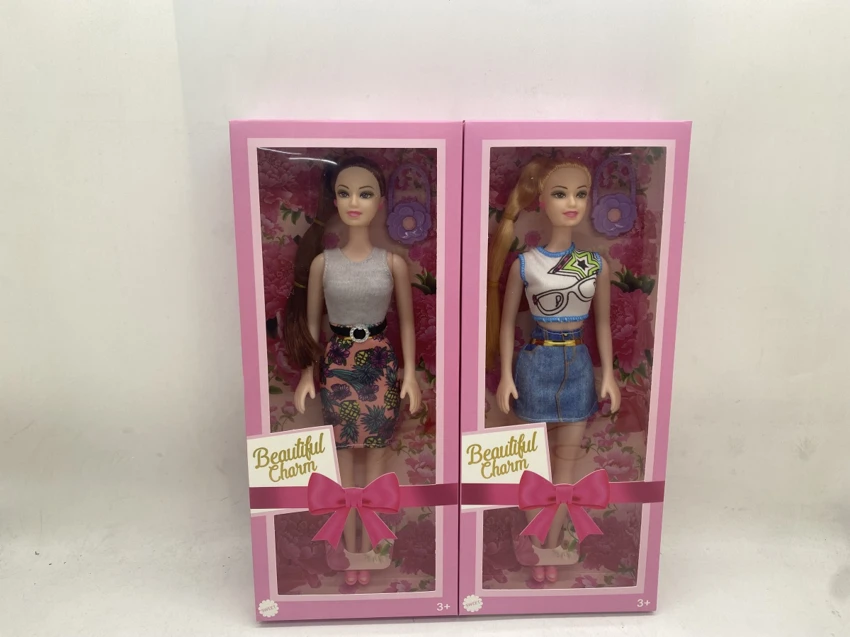 11.5-inch PE bottom pressure large empty Barbie movable scaffolding is a variety of mixed outfits