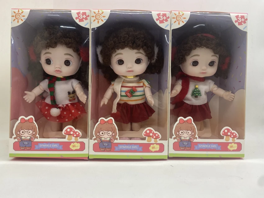 8-inch Fashion Doll Solid Body 12 Joints Mixed Styles