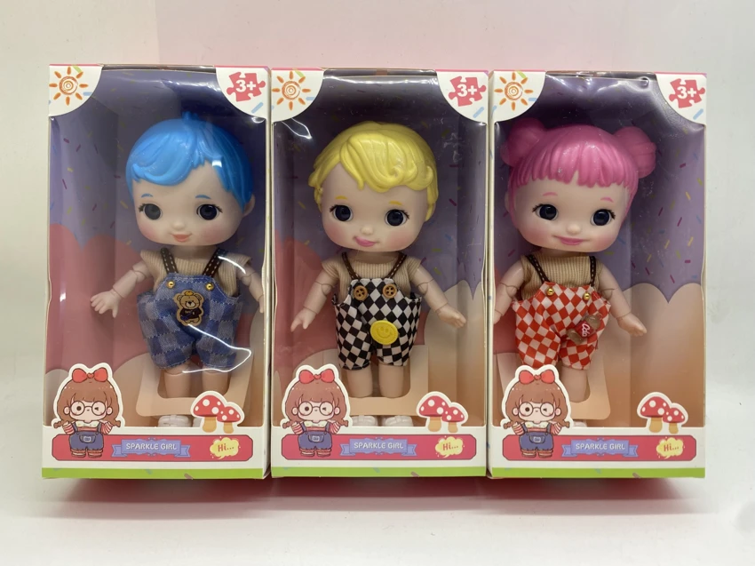 8-inch Expression Doll Solid Body Multiple Joints Mixed Styles