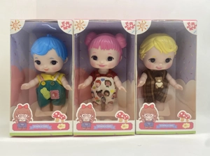 8-inch Fashion Vinyl Cute Doll 3 Styles Mixed