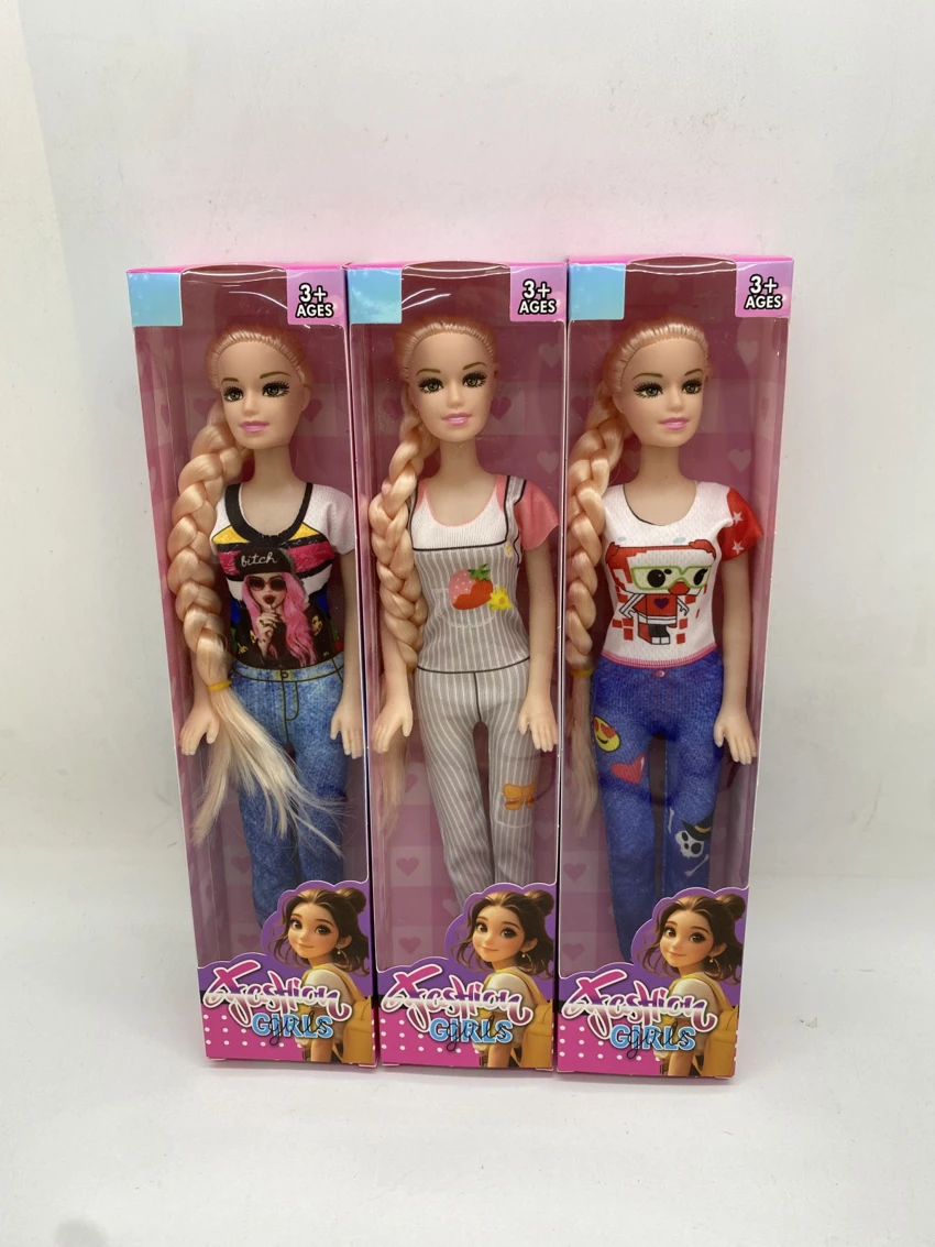 11.5-inch Barbie hollow movable scaffolding is a variety of mixed outfits