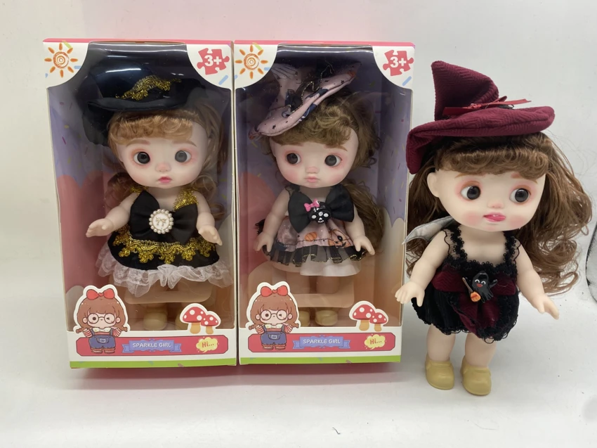 8-inch Fashion Expression Doll Vinyl Body Cute Doll Mixed Styles