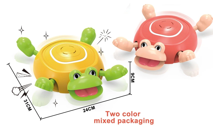 Balance training river crossing stones funny dynamic frog without light and sound effect