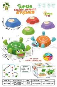 Balance training river crossing stones funny dynamic turtle * 1 regular version * 4 pieces