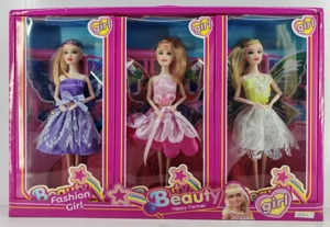 11.5-inch lifelike fairy Barbie dolls with wings 3PCS