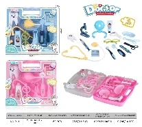 Playhouse Medical Kit Storage Box with Window and Handle