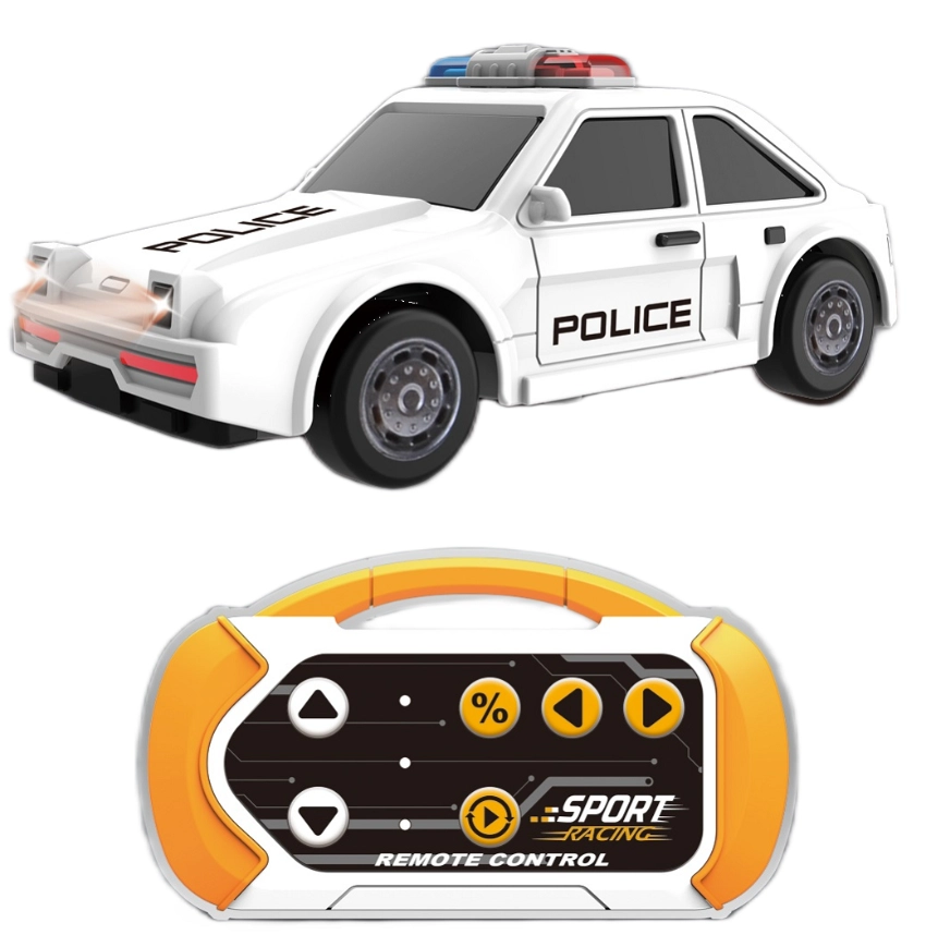 1:64 Police car Touch the mini remote control