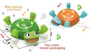 Balance training river crossing stones funny dynamic turtle with light and sound effect