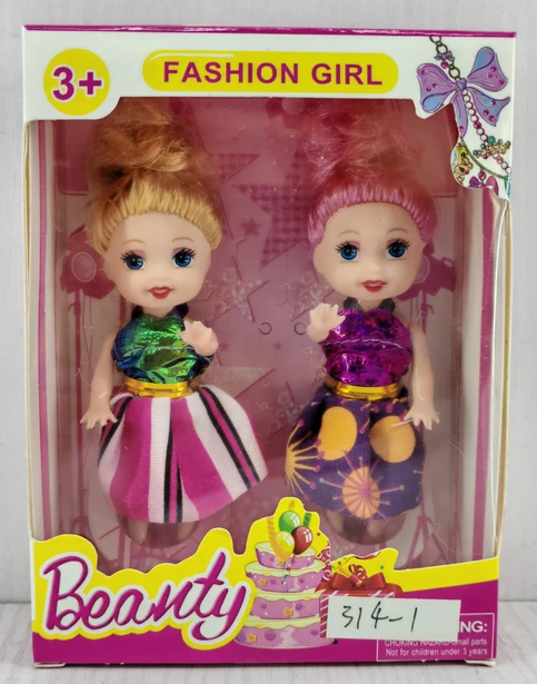 3.5-inch little Kelly 2-person Barbie dolls