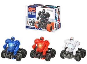 3-Color Pull-Back Robot (Built-in CR1220 Battery)