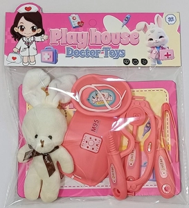 Pink Play Home Medical Kit (Plush Bunny)