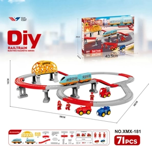 DIY assembly of electric rail trains/71PCS
