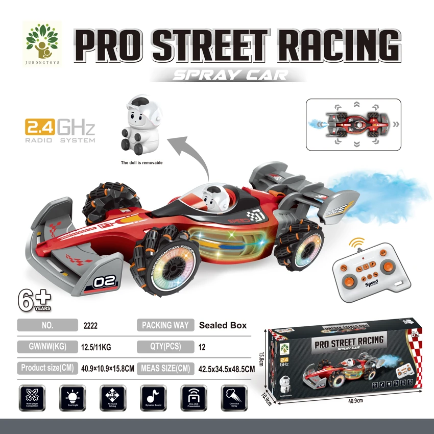 F1 equation remote control stunt car