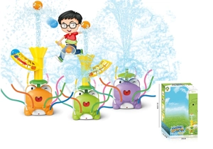 Water play frog ball catch