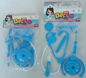 Blue pretend play medical tools