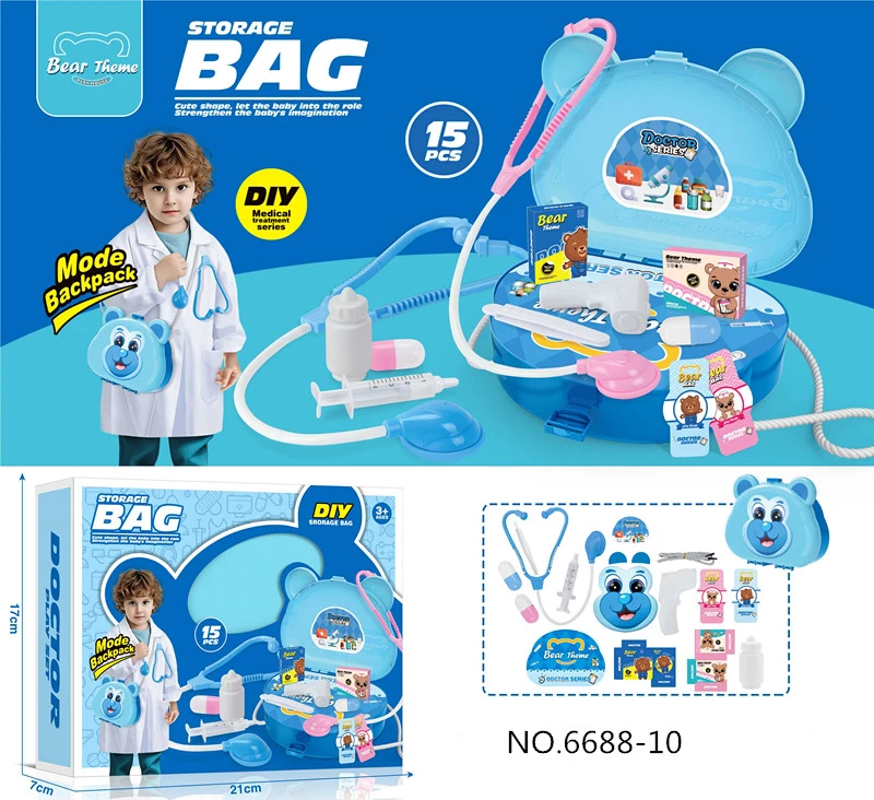 Play Home Color Box Medical Kit Storage Box