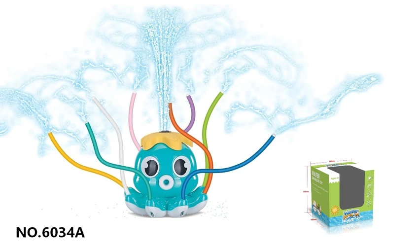 Octopus playing in the water