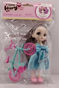6-inch realistic Ye Luoli doll with bicycle