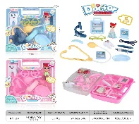 Playhouse Medical Kit Storage Box with Window and Handle