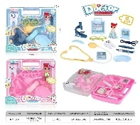 Playhouse Medical Kit Storage Box with Window and Handle