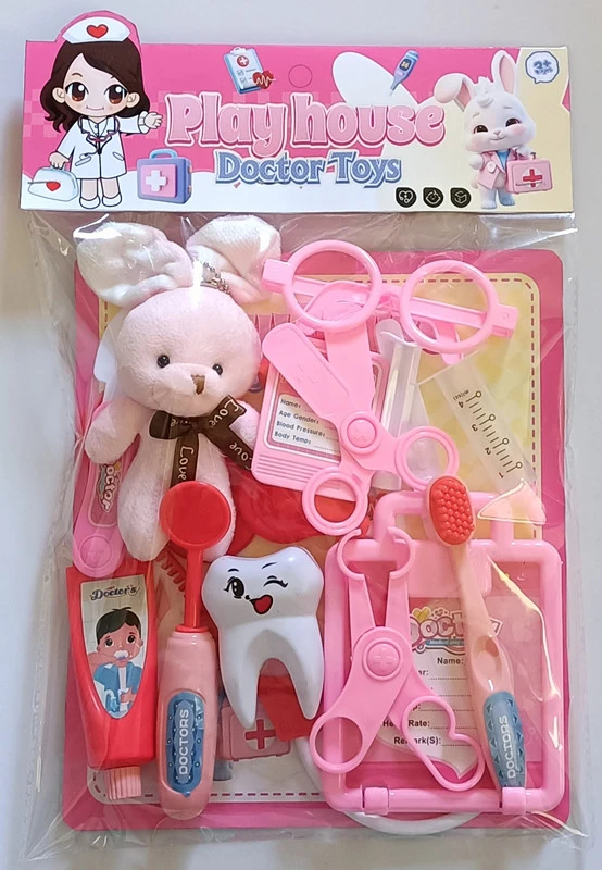 Pink Play Home Medical Kit (Plush Bunny)