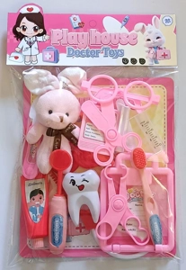 Pink Play Home Medical Kit (Plush Bunny)
