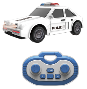 1:64 Police car Hand lever mini remote control