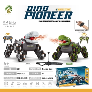 Eight-round stunt - dinosaurs
(with remote control watch)