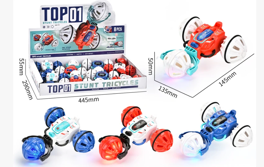 Inertia Stunt Car with Built-in CR1220 Battery