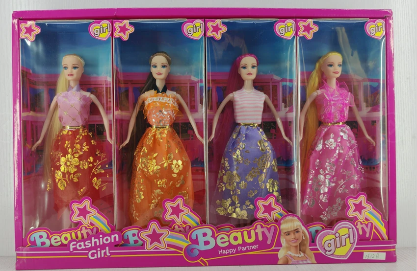 11.5-inch lifelike evening gown Barbie dolls 4PCS