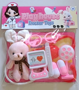 Pink Play Home Medical Kit (Plush Bunny)