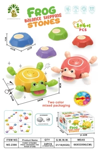 Balance training river crossing stones funny dynamic frog * 1 regular version * 4 pieces
